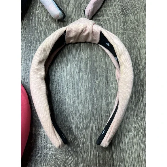 Lot Of 4 Lele Sadoughi Coral Black Tie-Dye Pink Classic Signature Knot Headband - Picture 8 of 13